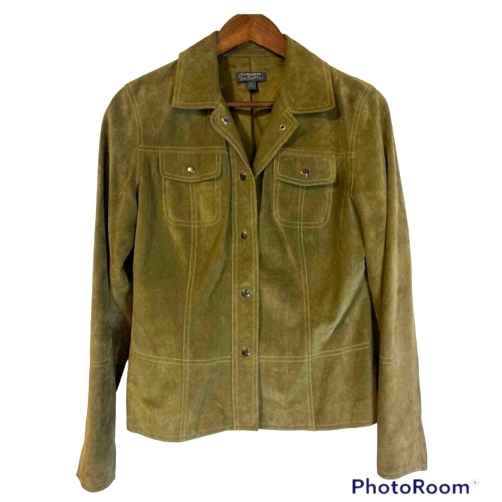 Vintage Classiques Entier Suede Leather Olive Green S